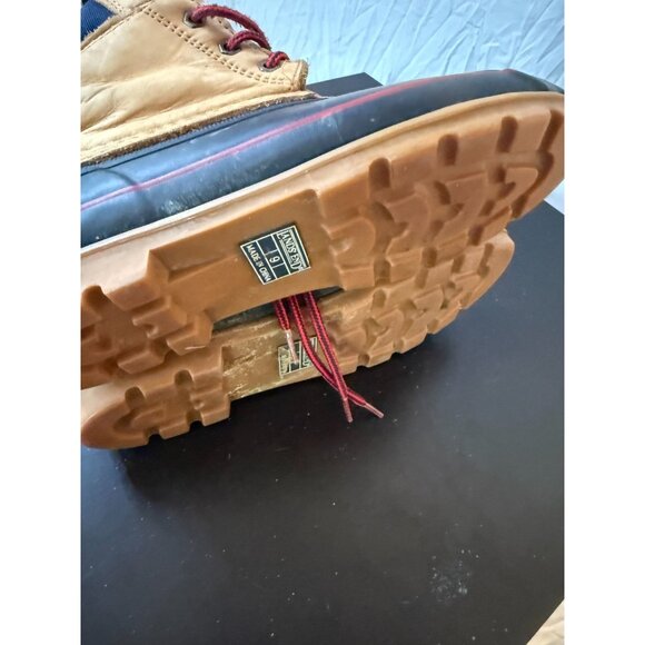 Lands End Waterproof Duck Boots Rubber Ankle Leather Bootie Size 9 Muck - Picture 5 of 5